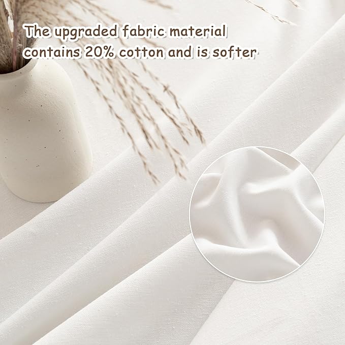 MYSKY HOME Table Cloth for Rectangular, Waterproof Tablecloth, Soft Cotton Indoor/Outdoor Tablecloths, Wrinkle Free Table Cloth Heavy Duty Rectangle Table Cloths for Parties & Dining Use, 55"X70"