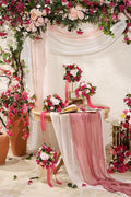 Artificial Flowers Wedding Arch Kit, Blush and Cream Silk and Foam, 4-Piece Set
