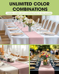Plastic Table Runners – Dusty Pink, 10 Pack