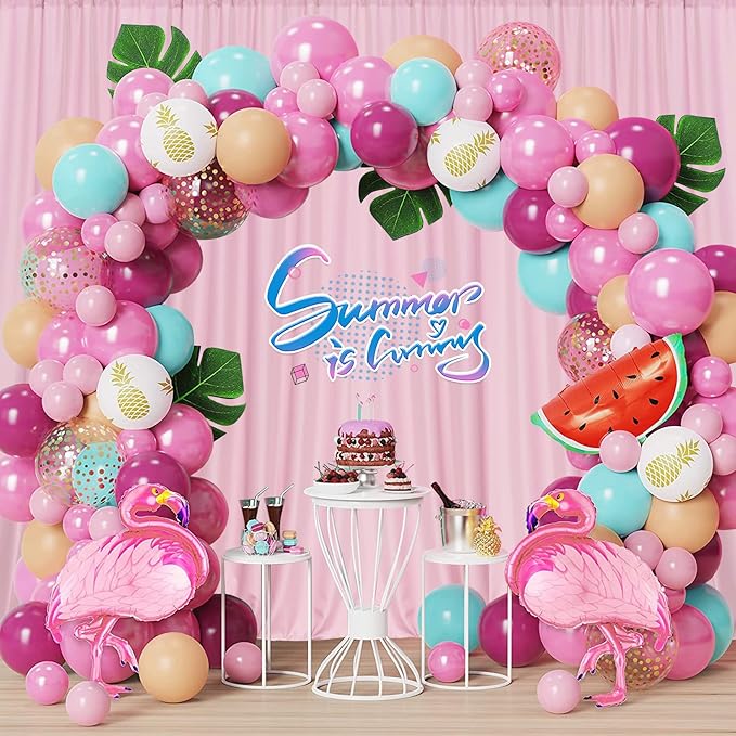 Pink Backdrop Curtain for Parties Rod Pocket Pink Curtains Photography Backdrop Drapes Privacy Fabric Decoration for Birthday Party Wedding Baby Shower Home Decor, 5ft x 8ft, 2 Panels