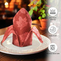 20X20 Inches Urban Villa Fall Leaves Print Set of 12 Dinner Napkins ( )