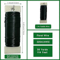 Floral Wire 38 Yards 22 Gauge Flexible Paddle Craft Wire, 1 Pack – Green