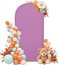 Wedding Arch Cover 5FT Arch Backdrop Cover Spandex Fitted Arch Cover for Round Top Chiara Backdrop Stand Covers for Wedding Birthday Party Baby Shower Banquet Ceremony Decoration