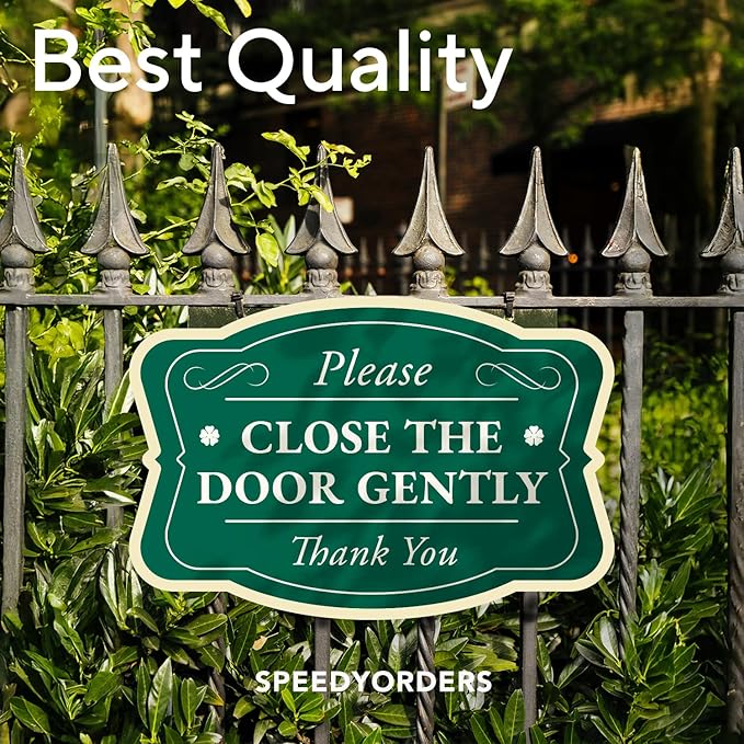 Custom Decorative Outdoor Signs, Personalized Aluminum Signs, Heavyweight, Driveway Sized, Waterproof, Made In USA, Forest Green, 18x12 In