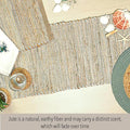 Jute Table Runner, 13x48 Inch – Natural, Vintage Boho Rustic Table