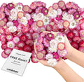 Dried Flower Pink Straw Daisy Biodegradable Confetti - Real Flower Petals for Weddings, Flower Girl Toss, Wedding Send Off Ideas, Party Table Decoration | Boxed - 8oz (0.5lbs)