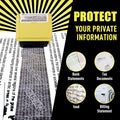 Identity Theft Protection Roller Stamps Kit Confidential, 4 Pack