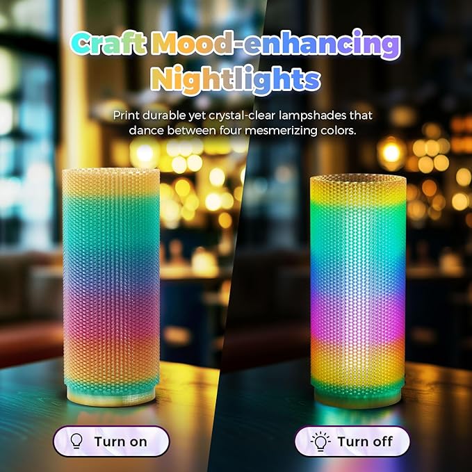 3D Printing Filament, 1.75mm PLA Crystal Rainbow Glitter 1 kg