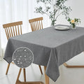 Rectangular Tablecloth Texture Stain Proof Waterproof Wrinkle – Linen