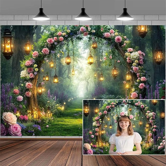 10x10ft Purple Flower Wedding Photography Backdrop Lavender Floral Wedding Bridal Photography Backdrop Anniversary Birthday Baby Shower Girl Party Banner Photo Booth Props Background Wall Decor