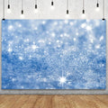 YongFoto Silver Blue Glitter Backdrop 7x5ft Silver Light Spots Blue Sequin Bokeh Photography Background Birthday Bridal Shower Wedding Photography Background Party Banner Portraits Photoshoot Props