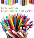 Mini Glitter Hot Glue Sticks 14 Colored for DIY Art Craft, 4 Inches