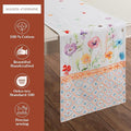 108 Inches Table Runner 100% Cotton Double Layer Table Runners