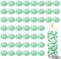 50 PCS Artificial Floating Beads for Centerpieces Vases, Dark Green 8+3mm String Beads for Wedding Party Faux Pearl String for Decorating, String Pearls for Crafts Vase Filler
