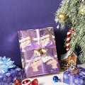 Christmas Wrapping Paper Mini Roll – Purple