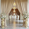 Backdrop Curtain for Wedding Parties, 10ft×15ft – Beige