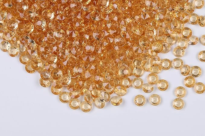 2000pcs Platic Acrylic Gems Fake Acrylic Diamonds Vase Filler Beads Faux Diamond Crystals Jewels for Makeup Brushes Holder Table Scatter Confetti Party Arts Crafts Birthday Wedding Decor