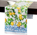 Maison d' Hermine Table Runner 100% Cotton Double Layer Table Runners 108 inches Long Decorative for Home Kitchen Dining Party Baby Shower Wedding Bridal Shower Spring Summer (Cedrat, 14.50" x 108")