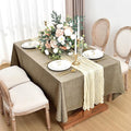 Faux Tablecloths for Rectangle Tables: Water & Stain Resistant – Linen