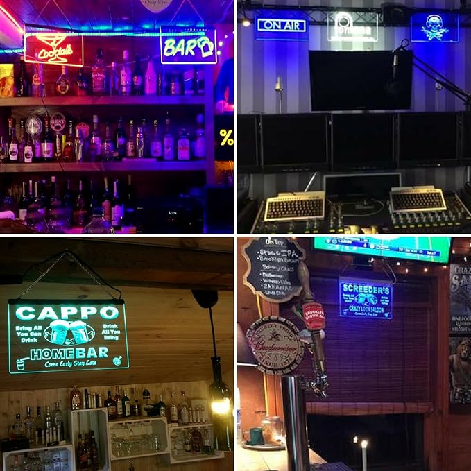ADVPRO Personalized Your Name Custom Home Bar Beer Established Year Multi Color LED Neon Sign 16 x 12 Inches st4s43-p11-tm-c