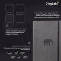 Wildlife Dotted Writing Journal Notebook A5, Vegan Leather Hardcover
