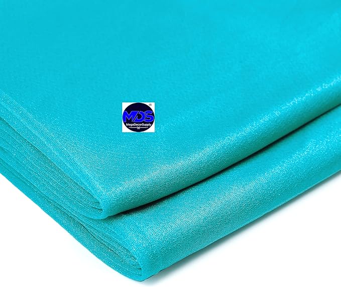 MDS 2 Pack 10ft Chiffon Table Runner 29 x 120 Inches Sheer Wedding Runner Romantic Rustic Table Runner for Wedding Decorations, Birthday Parties, Bridal Shower Party Arch Decor - Peacock Blue