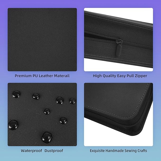 4 Pockets Premium Card Binder 160 Cards Trading Card Binders No Ring Card Storage Display Album(4 Pocket 160 Card Slot,Black)