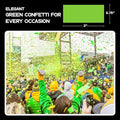 Rectangular Biodegradable Confetti, Light Green Fluttering Tissue