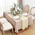 Faux Tablecloths for Rectangle Tables: Water & Stain Resistant – Linen