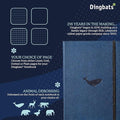 Wildlife Dotted Journal A5, Vegan Leather Hard Cover