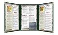 Goodsmart Restaurant Menu Covers, 25 Pack Green 6-View Trifold