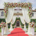 Wrinkle Free Backdrop Curtain, 50ftx12ft – Ivory