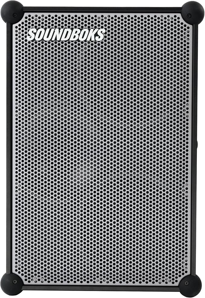 SOUNDBOKS 4 – Bluetooth Performance Speaker – USB-C Charging Battery – Loudest Party Speaker with 40 Hours of Battery – Wireless and Portable Speaker - Designed in Denmark – 126dB (Metallic Gray)