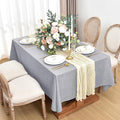 Faux Tablecloths for Rectangle Tables: Water & Stain Resistant – Linen
