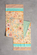 Table Runner 100% Cotton Double Layer Table, Peach