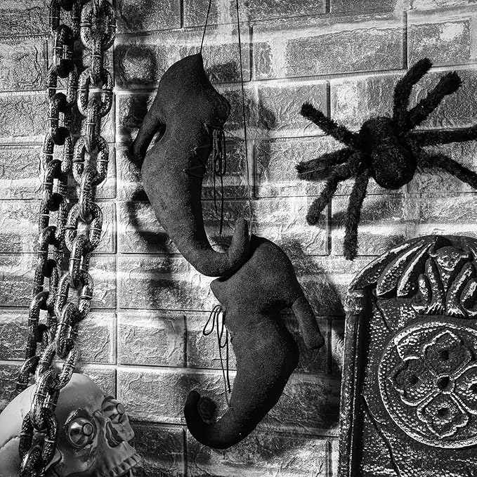 Hanging Ornament Halloween Witch Shoe, 12 Inch Suede with Lanyard