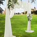 Wedding Arch Draping Fabric, Ivory Chiffon