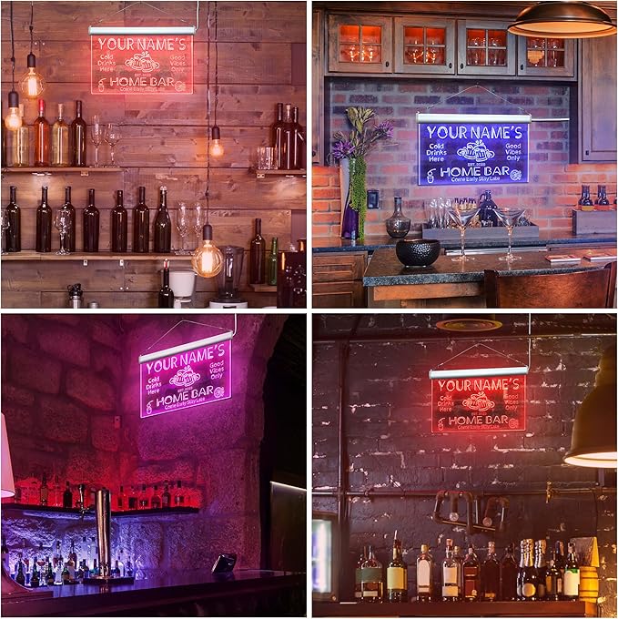 ADVPRO Personalized Your Name Custom Home Bar Beer Established Year Single Color LED Neon Sign 12 x 8.5 Inches st4s32-p11-tm-y