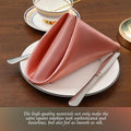 Satin Napkins, 60 Pieces – Rose Gold, 20x20 Inches Cloth Napkins