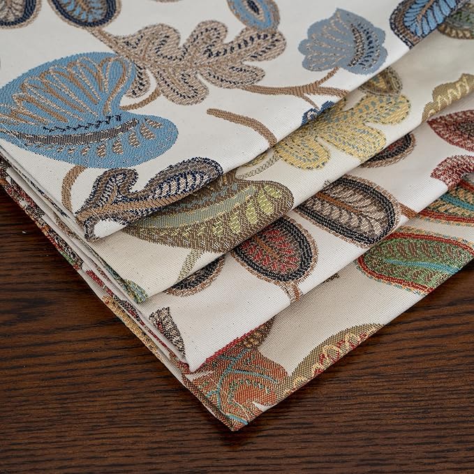 Mika Home Tropical Leaf Table Runner for Home Decor 13X90 Inches Coral Brown Seasonal Dining Table Decoration for Home