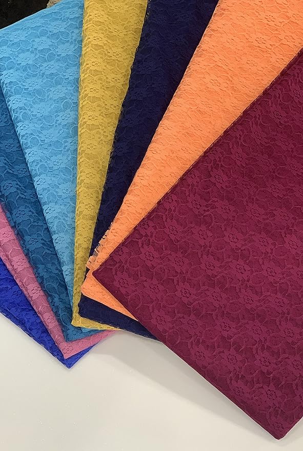 MDS Pack of 20 Wedding 12 x 108 inches Lace Table Runner for Wedding, Decorations for Birthday Parties, Banquets, Graduations, Engagements, and Runners fit Rectangle, Round Table- Coral