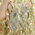 Champagne Foil Fringe Backdrop – Gold, 3 Pack 3.3 Ft X 6.6 Ft Sparkle