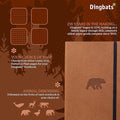 A5 Wildlife Ruled Notebook Journal, Premium Vegan Leather Softcover