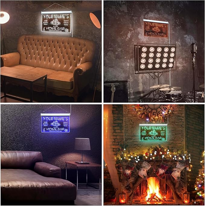 ADVPRO Personalized Your Name Custom Home Bar Beer Established Year Single Color LED Neon Sign 12 x 8.5 Inches st4s32-p11-tm-r