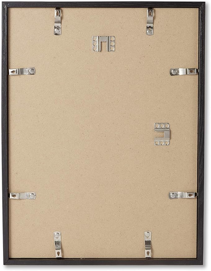 Opposite Wall - 16x24 in - Black Solid Oak Wood Picture Frame - Lightweight, Versatile & Shatterproof - Wall Hanging Poster or Photo Frame - Wall Decor for Office, Gallery & Home