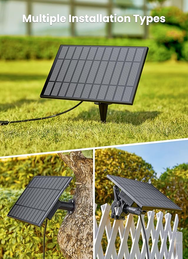 String Lights Solar 75 ft Warm White with Remote, 35 Shatterproof LEDs