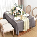 Faux Tablecloths for Rectangle Tables: Water & Stain Resistant – Linen