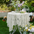 Lace Embroidered Tablecloth. Square Lace Vintage Tablecloth Dustproof