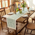 83 Inches Table Runners, Waterproof Boho Table Runner with Tassel