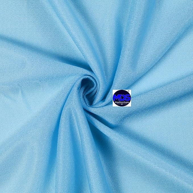 MDS 10 Pack 10ft Chiffon Table Runner 29 x 120 Inches Sheer Wedding Runner Romantic Rustic Table Runner for Wedding Decorations, Birthday Parties, Bridal Shower Party Arch Decor -Turquoise